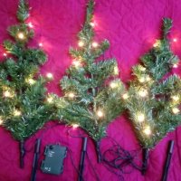 3 броя свързани елхи с 36 LED лампички.Коледна декорация., снимка 12 - Декорация за дома - 38859801
