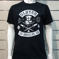 Нова мъжка тениска с дигитален печат на музикалната група Slayer - Los Angeles CA, снимка 1 - Тениски - 36871514