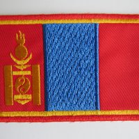 Пач емблема - Монголски флаг, Монголия, снимка 1 - Други ценни предмети - 27493450