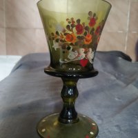 пет стъклени чаши арт деко-комплект, снимка 1 - Сервизи - 38916915