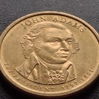 Възпоменателна монета 1 долар JOHN ADAMS 2 президент на САЩ 1797-1801) за КОЛЕКЦИЯ 38035, снимка 7 - Нумизматика и бонистика - 40765416