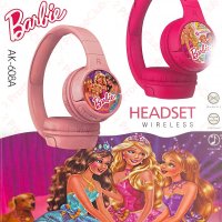 Безжични слушалки с вграден микрофон Barbie, сгъваеми и регулируеми, снимка 1 - Bluetooth слушалки - 43682779