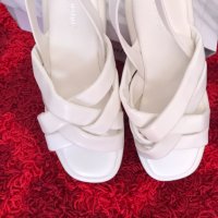 Бели сандали, снимка 4 - Сандали - 40360692