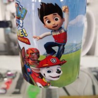 Бяла порцеланова чаша с изображение от детското филмче Пес патрул / Paw Patrol- Дизайн 1, снимка 2 - Чаши - 28872018