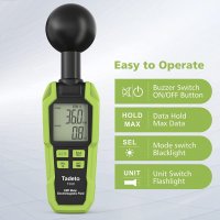 EMF Meter Tadeto EMF Meter с 3 чипа за 360° измерване LCD подсветка Голям екран EMF метър с факел, о, снимка 7 - Други - 37133715