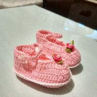 Пантофки за новородено, снимка 2 - Бебешки обувки - 27096648