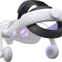 KIWI дизайн Аудио лента за уши, съвместима с аксесоари Quest 2, лента за глава със слушалки за подоб, снимка 2 - Други игри и конзоли - 38901426