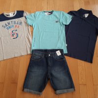 Детски къс панталон H&M, блузи H&M, лятно яке Kipsta, за 12г.момче.НОВИ., снимка 5 - Детски комплекти - 28133546