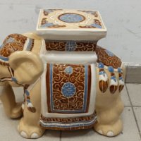 Голям керамичен слон, снимка 3 - Антикварни и старинни предмети - 32718501