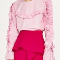 Блуза Zara в розово, снимка 4 - Ризи - 32782712