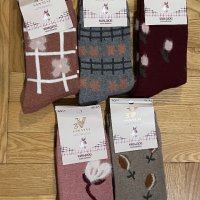 Зимни чорапи от вълна или норка, снимка 3 - Дамски чорапи - 43301498
