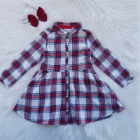 Карирана рокля H&M 2-3 години , снимка 13 - Детски рокли и поли - 39081932