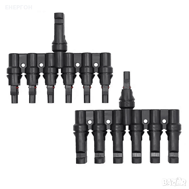 Mc4 Петорни Конектори за Соларен Панел комплект 5 в 1 фотоволтаичен, снимка 1