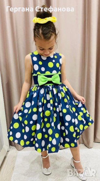 Рокля на точки  Размери -2г.4г.6г.8г. Цена -38 лв, снимка 1