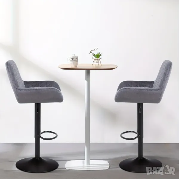 🪑 КОМПЛЕКТ ОТ 2 ЛУКСОЗНИ БАР СТОЛА – РЕГУЛИРУЕМИ ✨, снимка 1