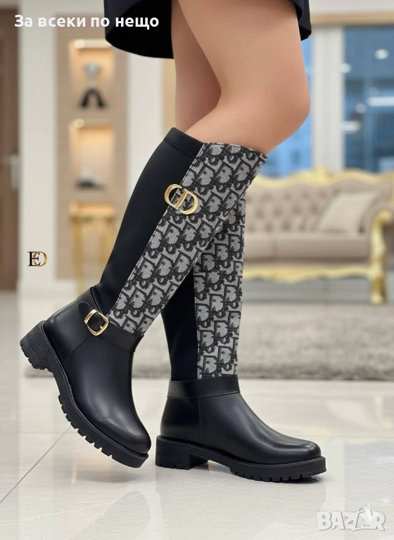 Christian Dior Дамски Черни Зимни Ботуши Кристиян Диор Код SK247, снимка 1