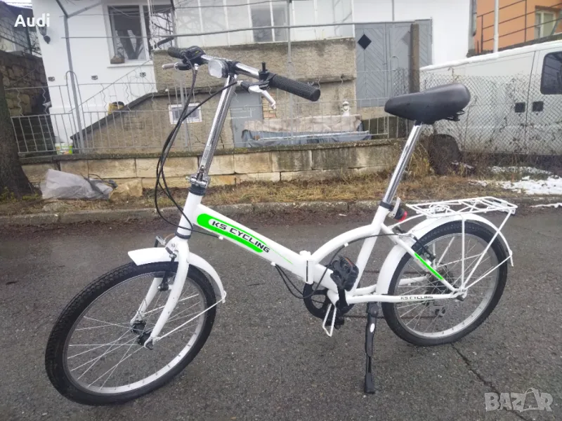 Сгъваем велосипед KS CUCLING CLASSIC Folding Bicycle 20 цолови капли. Внос от Германия. Лека алумини, снимка 1