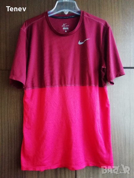 NIKE Self Design Round Neck Red Maroon оригинална мъжка тениска L, снимка 1