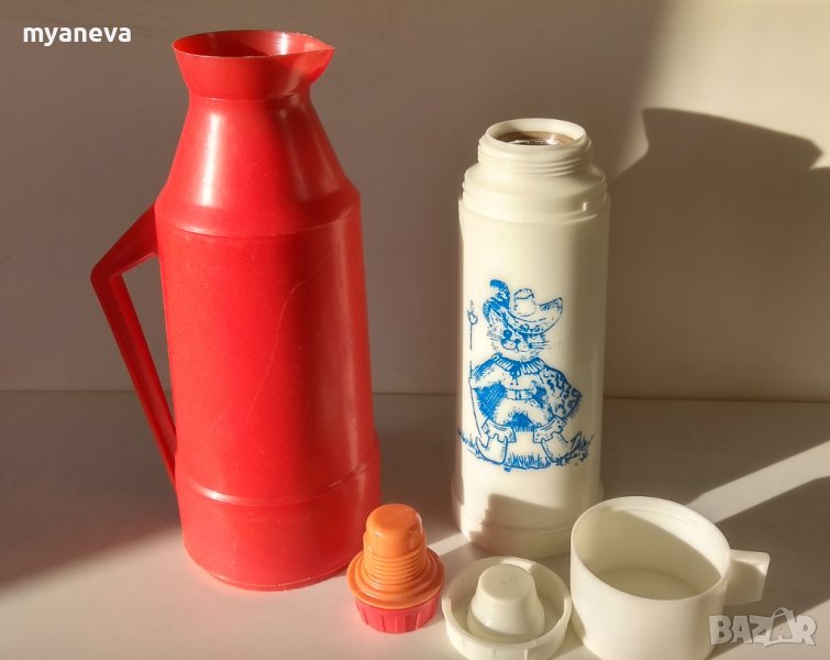 Термоси, вместимост 1л. и 0,5 л. Запазва питието топло или студено с часове. , снимка 1