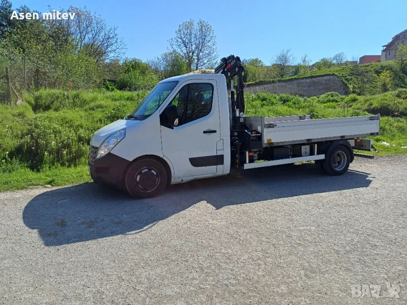 самосвал с Кран рено мастер , снимка 1