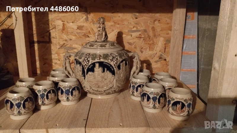 Античен Немски керамичен сервиз, снимка 1