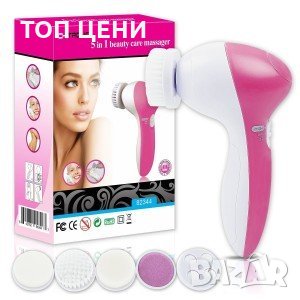 ЕЛЕКТРИЧЕСКА ЧЕТКА ЗА ПОЧИСТВАНЕ НА ЛИЦЕ 5 В 1, снимка 1