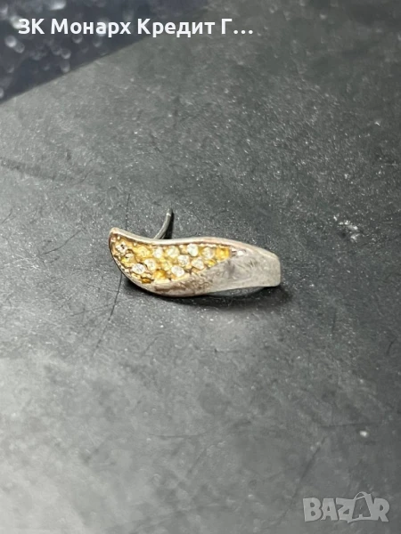 Сребърна обеца , снимка 1