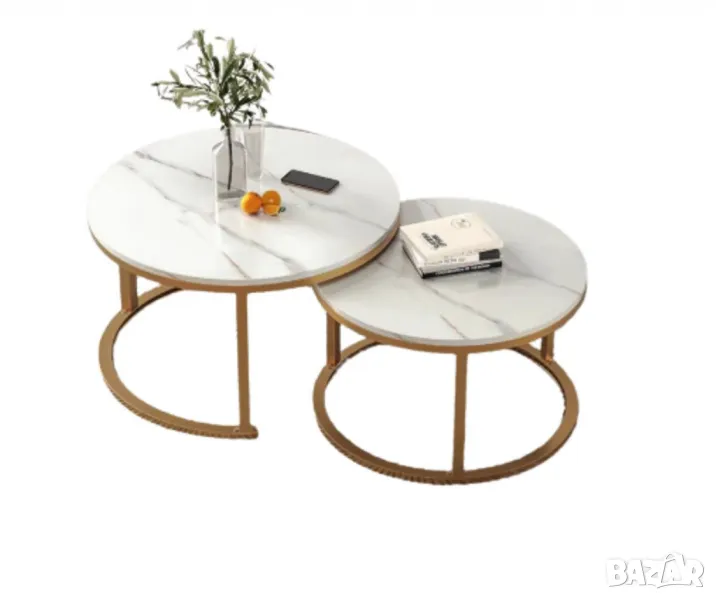 Кръгла масичка за кафе, снимка 1