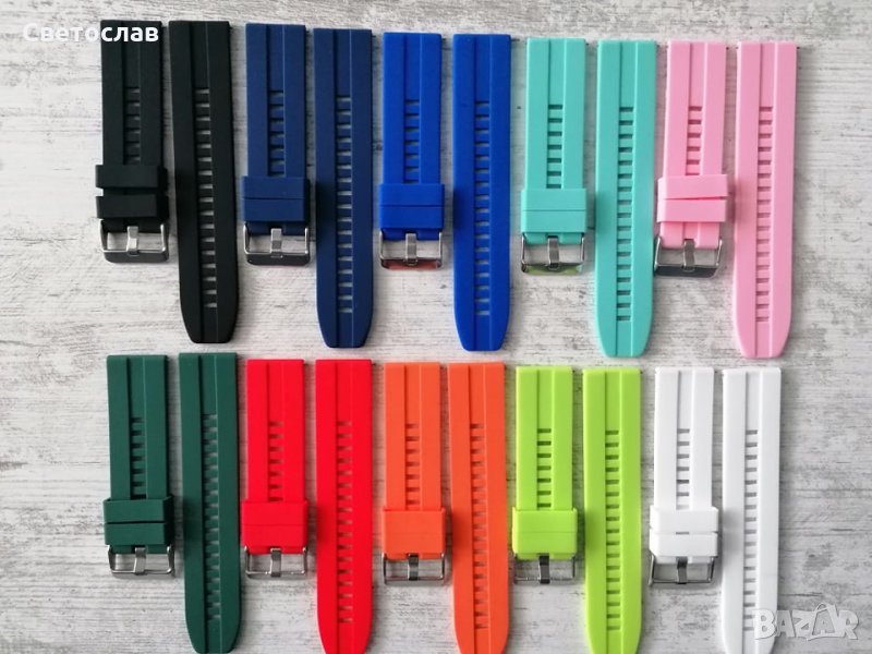 Силиконови каишки Samsung Gear S3, Huawei Watch GT/GT2/ GT2 Pro 22мм, снимка 1