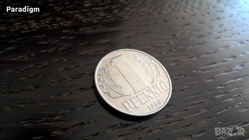 Монета - Германия - 1 пфениг | 1968г.; серия А, снимка 1