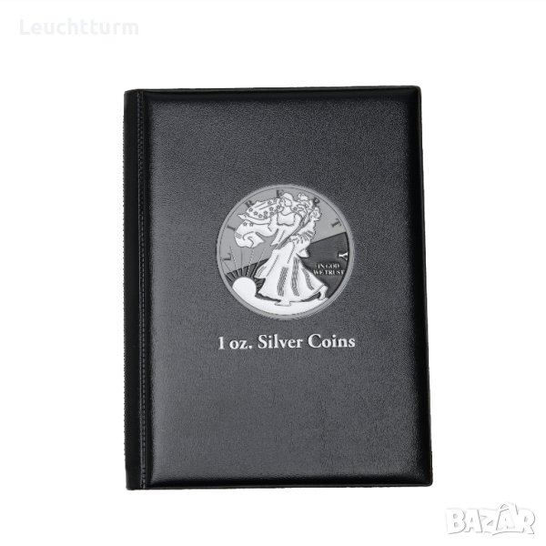 Албум за 48 броя монети до 41 мм . - Leuchtturm - Германия , снимка 1