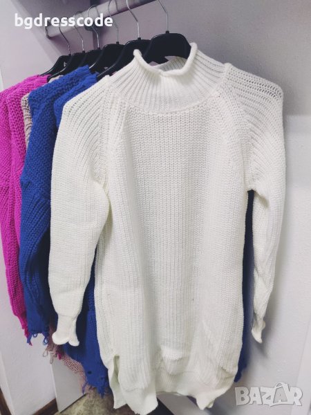 Бяла туника плетиво 🔝🔝🔝, снимка 1