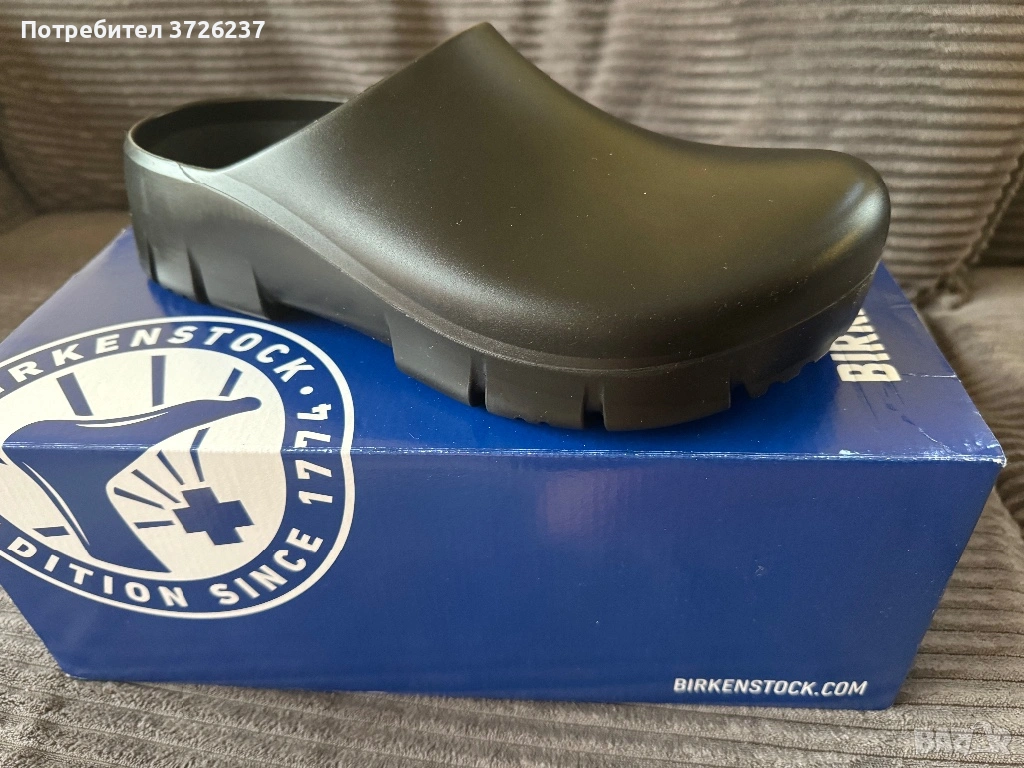 РАБОТНО ЗАТВОРЕНО САБО БИРКЕНЩОК / BIRKENSTOCK SUPER-BIRKI 2.0 PU BLACK - ЧЕРНО, снимка 1