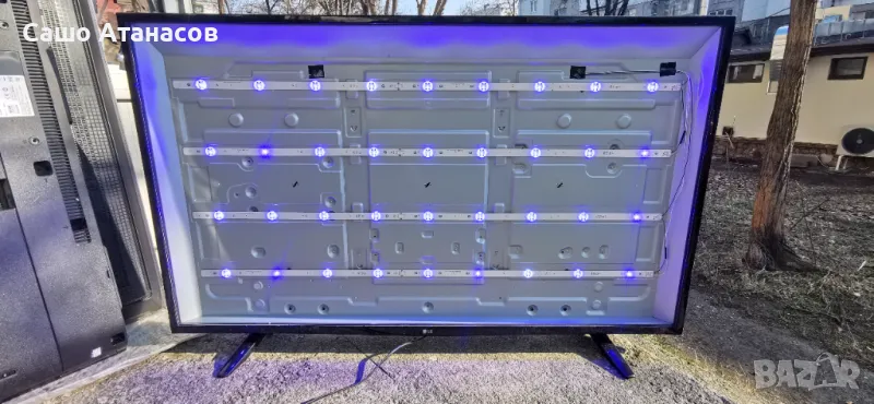 LG 49UH603V със счупена матрица ,EAX66923201 ,EAX66943504(1.0) ,6870C-0647A ,HC490DGN-SLNX5-514X, снимка 1