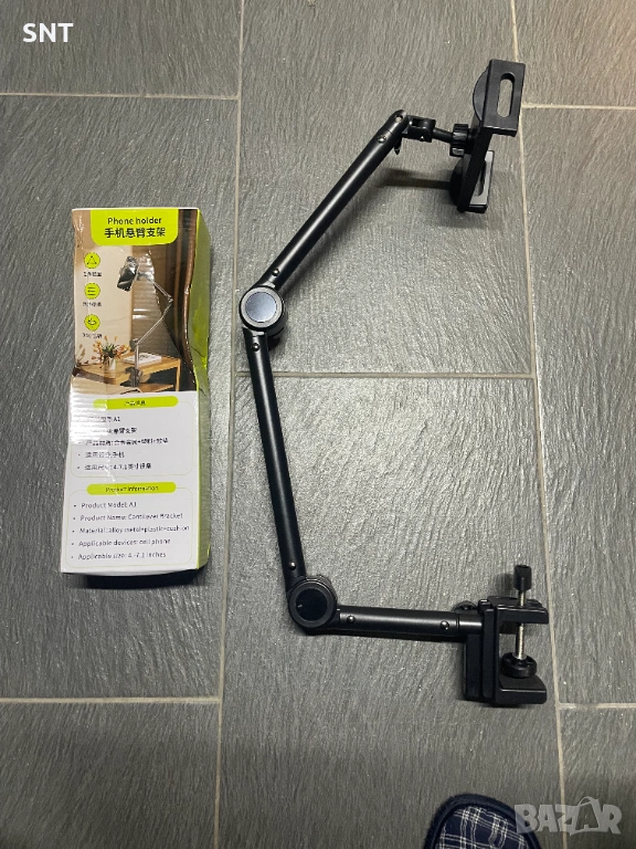  Поставка за телефон с разтегателно рамо въртяща се на 360° , снимка 1