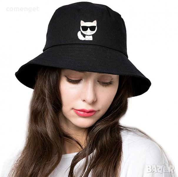 Унисекс bucker шапка идиотка LOVE CAT - универсален размер!, снимка 1