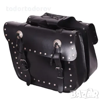 Топ Цена Кожени мото дисаги за мотор ADRENALINE STUDS 25L., снимка 1