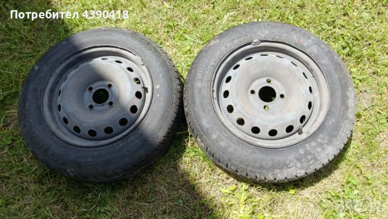 Продавам гуми с джанти Goodyear 165/70/14 -2 бр., снимка 1