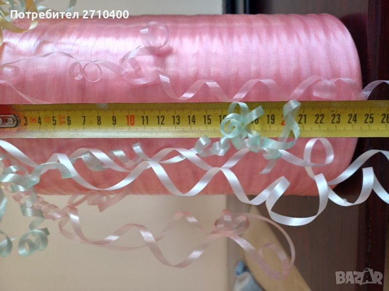 Целофан безцветен и панделки от соца. , снимка 1