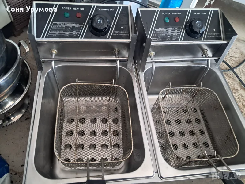 Фритюрник, двоен, електрически, снимка 1