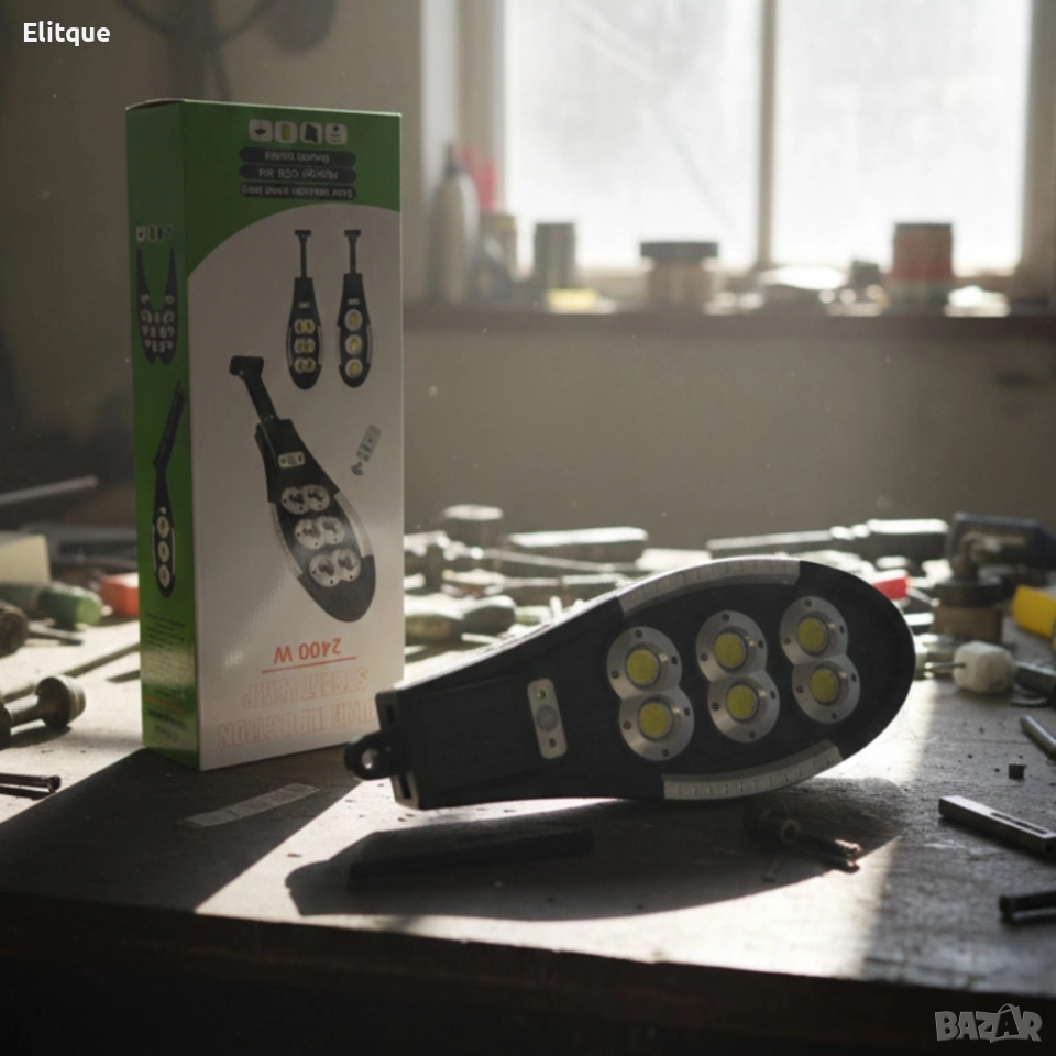 Интелигентна соларна улична лампа – 180W енергийна ефективност и яркост, снимка 1