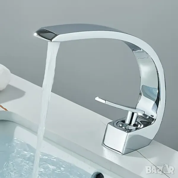 🚿 Модерен Батериен Кран за Мивка – СТИЛ, ПРАКТИЧНОСТ и ИКОНОМИЯ!, снимка 1