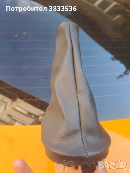 Оригинален сив маншон за скоросвен лост от Dacia Sandero 2005г. , снимка 1