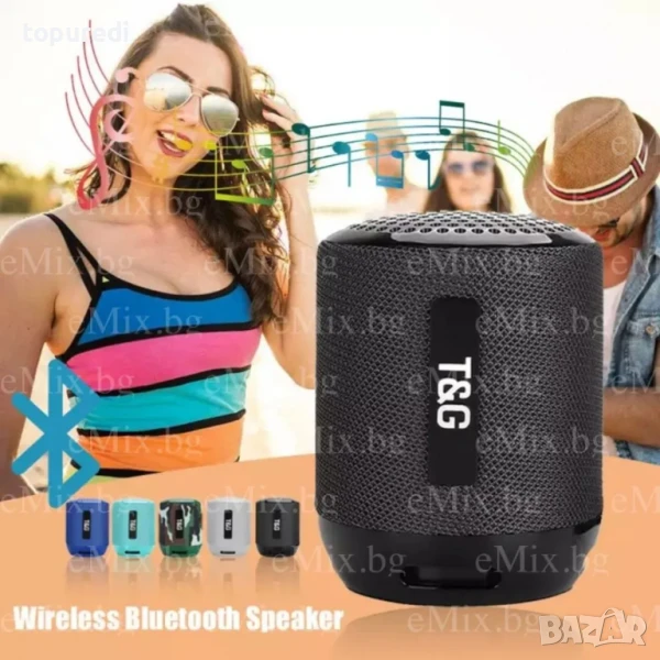 Bluetooth Тонколонка Т&G BASS FLEX, снимка 1
