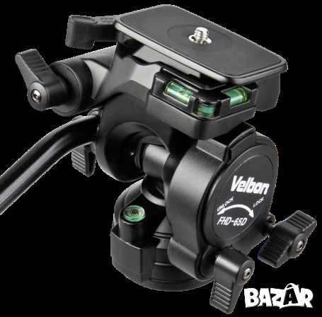 Фото панорамна глава: Velbon FHD-65D 3-Way Fluid Head, снимка 1