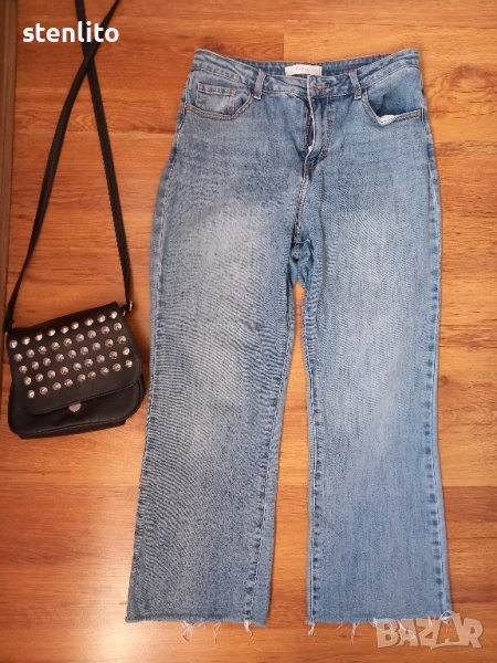 Дънки широки крачоли р-р 40, снимка 1