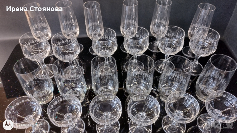 Комплект от тънкостенни чаши кристалин за вино, ликьор, шампанско, безалкохолни...., снимка 1