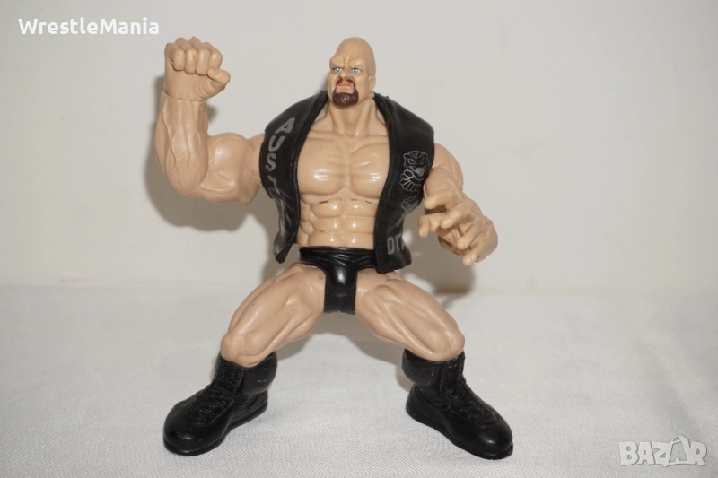 Рядка Колекционерска Фигура На Stone Cold Steeve Austin от 1998г Jakks Pacific, снимка 1