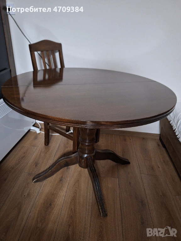 Продавам трапезна маса с 4 стола, снимка 1