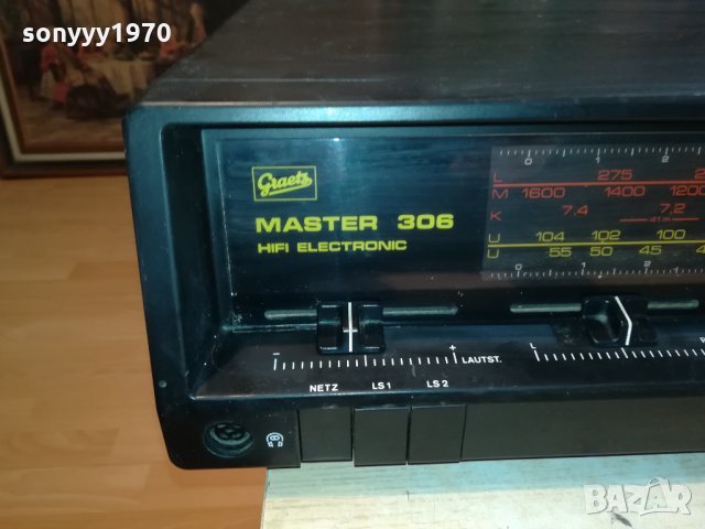 GRAETZ MASTER 306-MADE IN WEST GERMANY 0711211142, снимка 8 - Ресийвъри, усилватели, смесителни пултове - 34721976